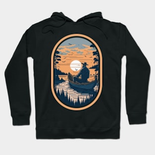 Sunset Serenity - Fisherman Adventure Hoodie